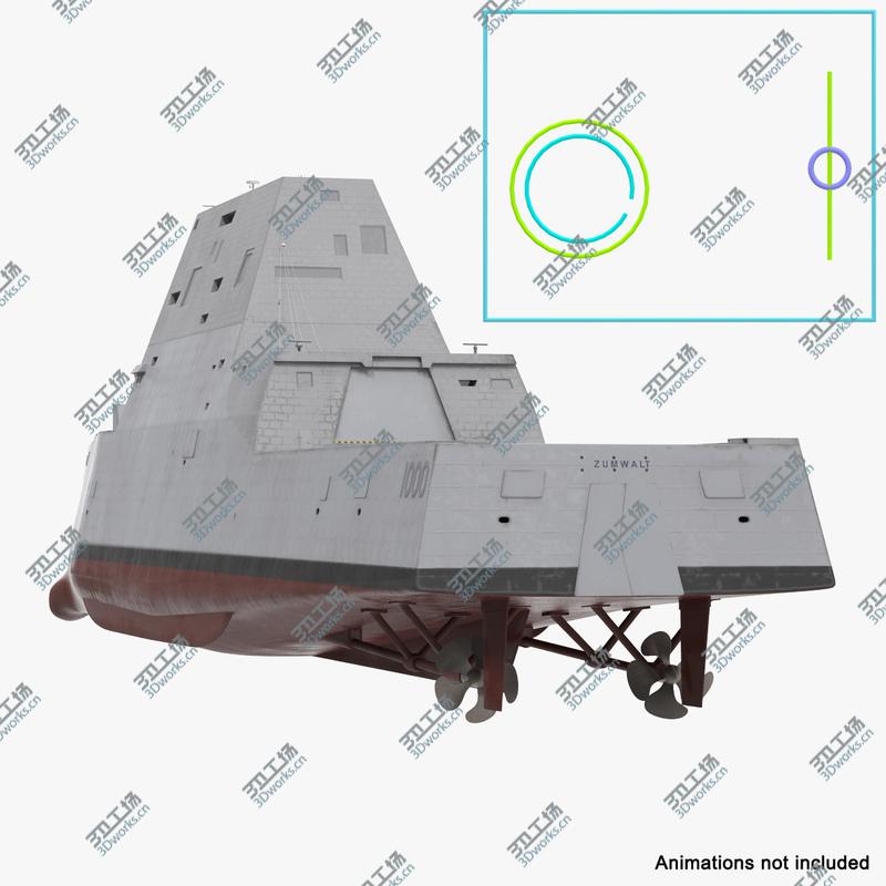 images/goods_img/2021040232/Zumwalt Class Destroyer US Stealth Ship Rigged/4.jpg